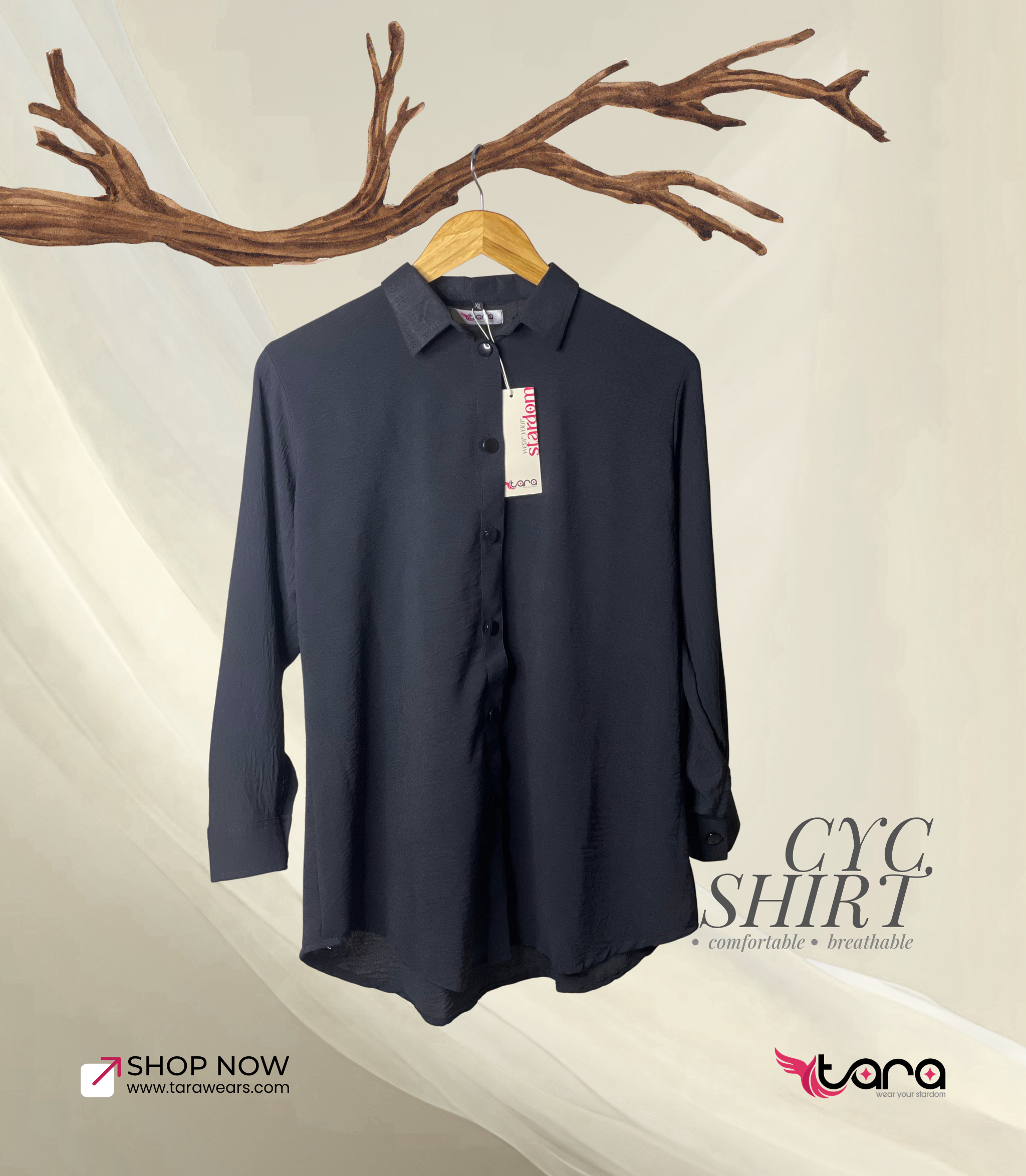 TaRa CYC Shirt | Black