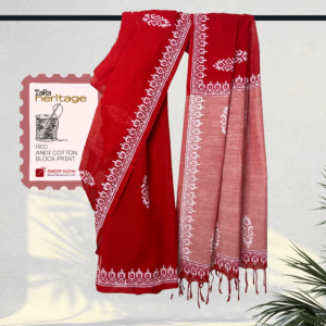 TaRa Heritage | Block Printed Saree — Laalima